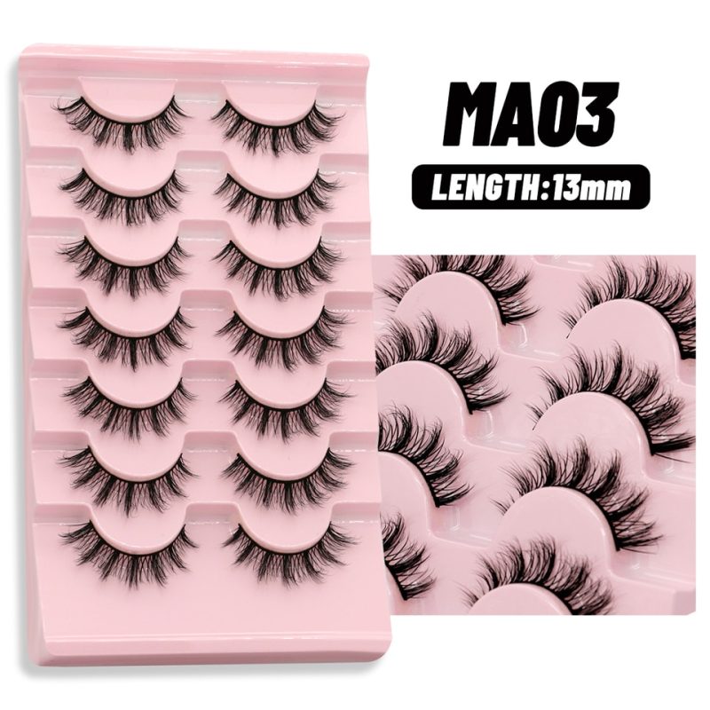 short natural magnetic lashes