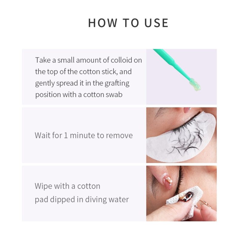 remove eyelash glue